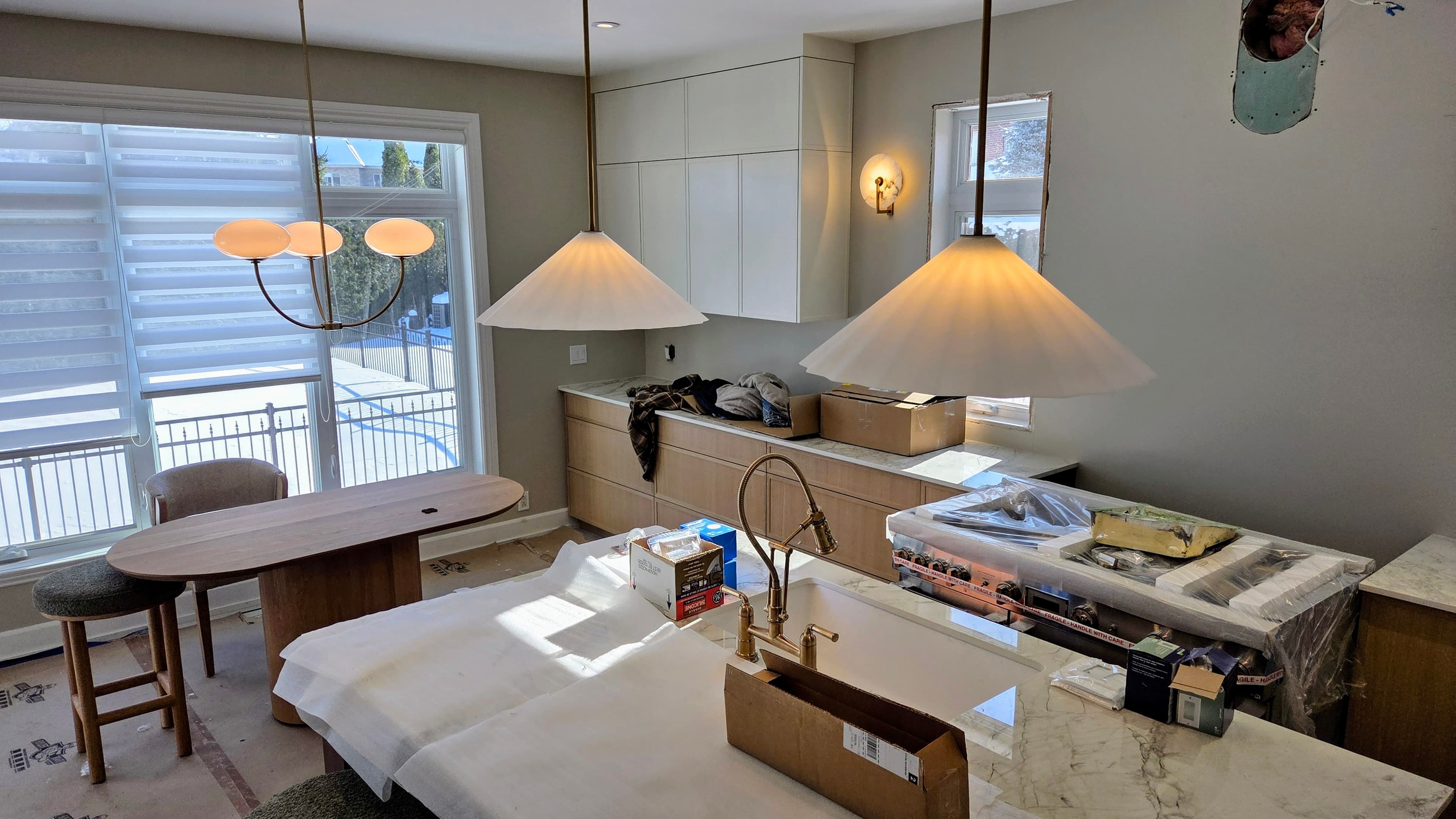 Installation éclairage cuisine rénovation Montréal